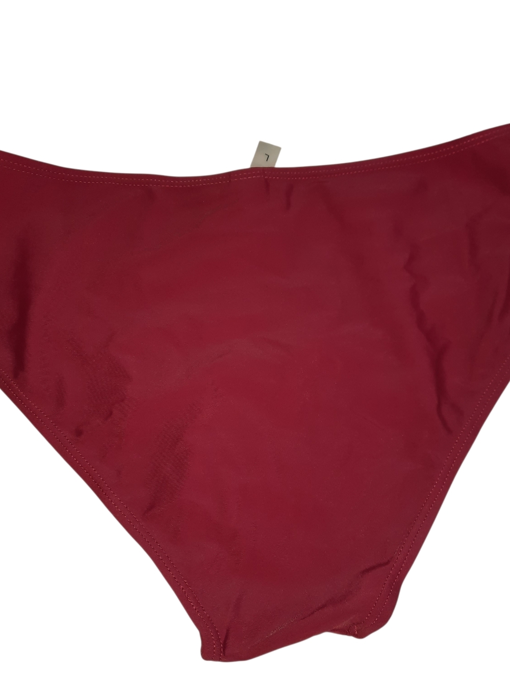 One-Shoulder Burgundy Women's Swim Bikini - Picture 13 of 13